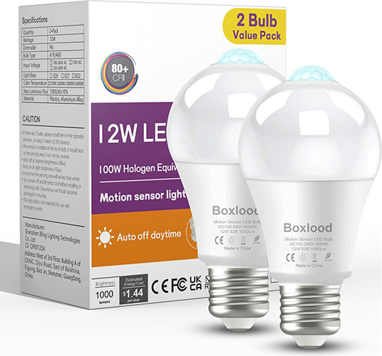 AmeriTop Motion Sensor Light Bulb