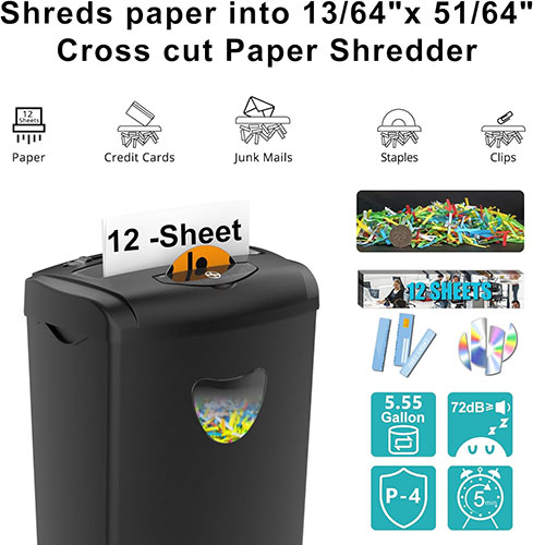 Bonsaii 6-Sheet Paper Shredder