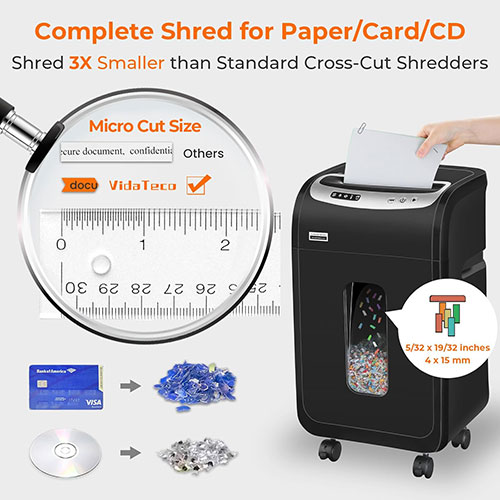Bonsaii Micro-Cut Paper Shredder