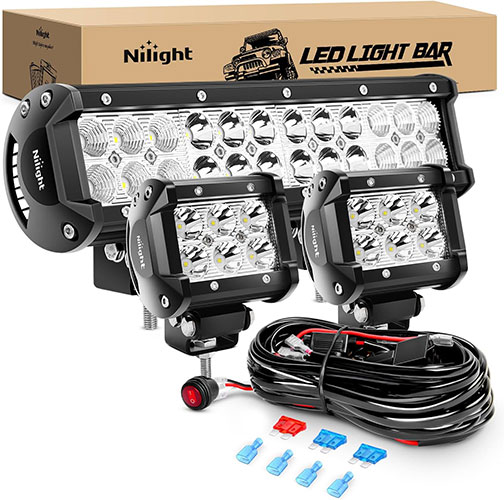 Nilight 72W Spot Flood Combo Kit
