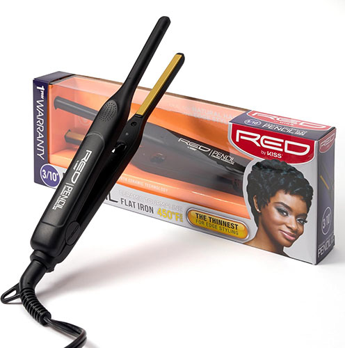 Kiss Red by Pencil Flat Iron Hair Straightener