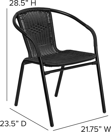 Flash Furniture Lila Modern Rattan Indoor/Outdoor Chair