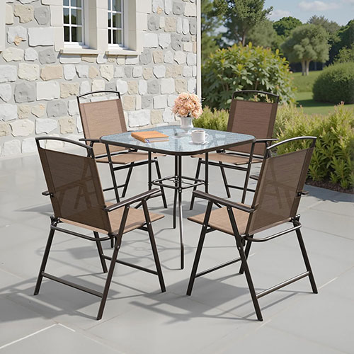 Crestlive Products Set of 4 Patio Folding Chairs
